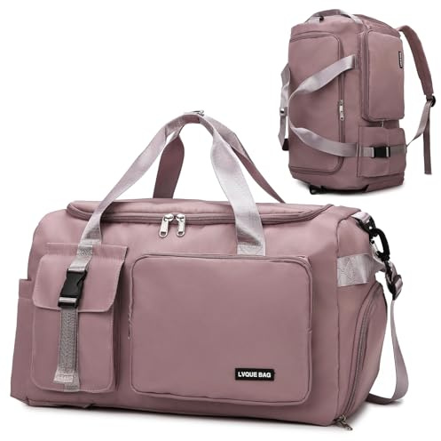 Suweir Borsa Palestra Donna Uomo Borsa Piscina 42L Zaino Palestra con Porta Scarpe e Tasca Umida Impermeabile Borsone Gym Duffel Bag da viaggio, per sport, fitness, il campeggio