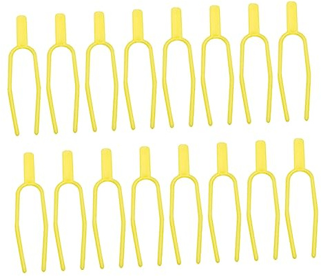 BESTonZON 100 Stück Pflanzenstützclips Robustem PP Material Korrosionsbeständig Gabelartige Form für Einfache Befestigung von Jungen Melonen und Weinreben für Gewächshaus und