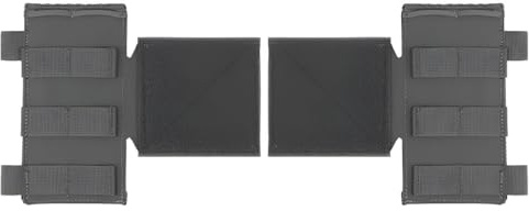 rabuu 2 Pezzi Di Accessori For Pannello Laterale Tattico, Supporto In Nylon MOLLE For Espansione Chest Rig, Ideale For Attività Squadra/giochi Tattici(WG)