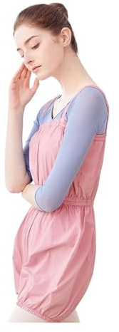 LuoAXINN Pantalones de Ballet, Pantalones Yoga for Fitness, Calentamiento for Baile, Mono Camisola for Mujer, Sueltos, Cortos para Bailar(Short Pink,M)