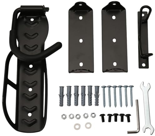 Bosiyrggrl 1 Confezione Portabiciclette Girevole per Montaggio A Parete per Garage Ganci per Bici per Portabiciclette da Garage Portabiciclette Verticale