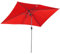 Angel Living Parasol de Jardin Exterieur Inclinable 2x3M avec Manivelle, Parasol pour Patio et Jardin, Toile Protection UV pour Balcon Patio Terrasse (Rouge)