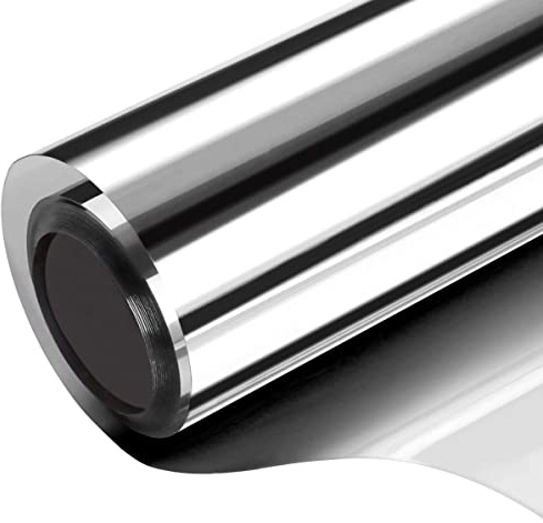 Window Tint for Home Window Privacy Film One Way Mirror Tinting Film Daytime Static Cling Sun Blocking Blackout Anti UV Reflective 17.5 x 78.7 inches