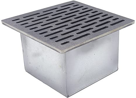 Fonderia Bongiovanni | Griglia in Ghisa | Griglia per Camino | Stufa Pellet | Barbecue Fondello per Cenere | 25x25cm | con Cassetto Raccolta Cenere | Accessori Camino