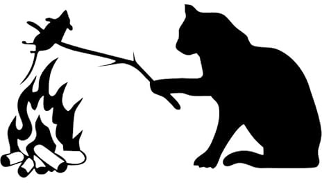 Kreativer Katzen-Autoaufkleber,Asudaro Lustige Persönlichkeit Simulation Aufkleber Geröstete Maus Katze Autoaufkleber Katze 3D Reflektierende Aufkleber Für Helm Wohnzimmer Laptop Wand,20*11 cm,Schwarz
