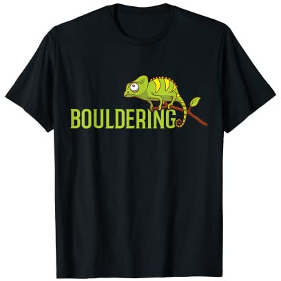 Bouldern, Klettern Outfit, Freiklettern Kletterhalle Boulder T-Shirt