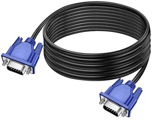 SENLIXIN VGA to VGA Cable 1.5m / 5ft Video Cable Support 1080P Full HD for PC, HD TV, Laptop Monitor Screen Projector