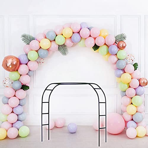 Arcos de Metal para Jardin, Arco para Rosas para Plantas Trepadoras, Arco de Boda Ajustable, para Interior y Exterior Pérgolas, Varias Combinaciones