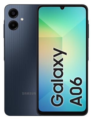 Samsung Galaxy A06 4GB RAM 128GB Storage | 6.7 HD+ Display | 50MP Dual Camera | 5000mAh Battery | Android 14 | Dual SIM | Fast Charging (Black)