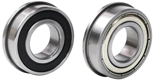 Deep Groove Ball Bearing 5PCS ABEC-5 F6804ZZ 20x32x7mm F6804 2RS 20 * 32 * 7mm ZZ 2RS Flange Ball Bearing Thin wall Deep Groove Ball Bearing Bimetal Cover(F6804 2RS 20X32X7,ABEC 5)