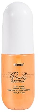 Spray Profumato Per Capelli Da Donna 50 Ml Profumo Di Cocco Alla Vaniglia Per Capellis e Corpo Profumo Per Capelli- e Sprays Per Il Corpo Sprayes Per Fragranze Nutrienti Spray Profumato a Lunga Durata
