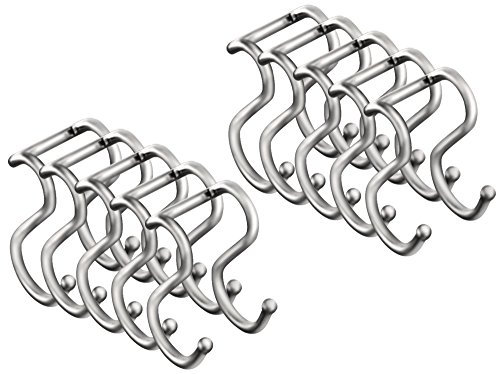 10er SET Kesseböhmer LINERO K 16 Doppel-Haken in EDELSTAHLFARBIG/Relingsystem/Funktionssäulensystem HighLine/Doppelhaken