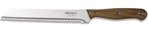 Lamart Couteau à Pain, 30,5cm, Acier Inoxydable/Marron