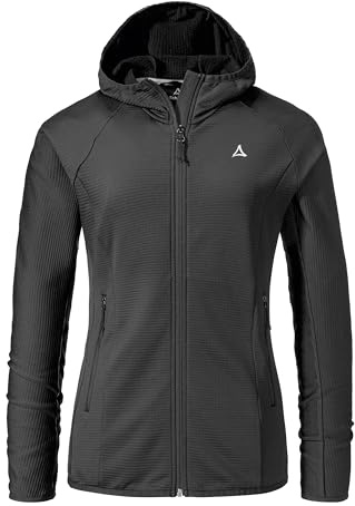 Schöffel Damen Fleece Hoody Style Cascata WMS, Fleecejacke mit Kapuze aus 2-Wege-Stretch, wärmende Outdoorjacke mit 2 Außentaschen