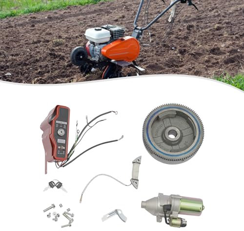 czyuRachel Kit di conversione per avviamento elettrico, avviamento, motore, volano, interruttore, bobina, accensione, copertura della ventola, adatto per GX340 11HP GX390