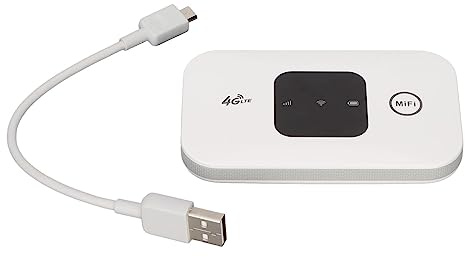 Ejoyous Router Hotspot Wireless 4G LTE WLAN Router Mobile WLAN Router 150 Mbps Portatile con Batteria da 2100 MAh per Casa e in Viaggio