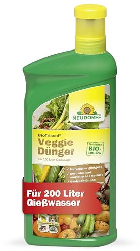 Neudorff BioTrissol VeggieDünger – Rein pflanzlicher Bio-Dünger für nachhaltiges und kräftiges Wachstum aller Pflanzen im Haus und Garten, 1 Liter