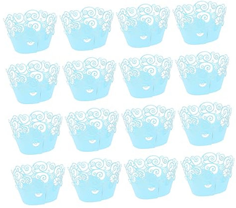 Zerodeko 60st Cupcake-zwischenlagen Zum Geburtstag Spitze Backförmchen Verpackungen Für Hochzeitstorten Blumendekor Hochzeitspapier Backpapier Kuchenverpackungen Mini Liner