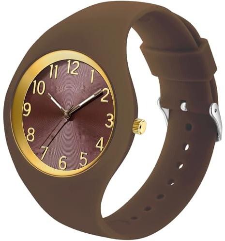 Ladies Watches Waterproof Watches for Women Sports Womens Silicone Watch | Big Face and Soft Strap Nurse Watch with Secondhand