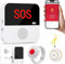 WIOONI Salvavita Anziani, Pulsante di Emergenza WiFi per Anziani Bracciale di Emergenza Sistema di Allarme di Emergenza per Anziani Pazienti Disabili (Supporto solo 2.4GHz Wi-Fi)