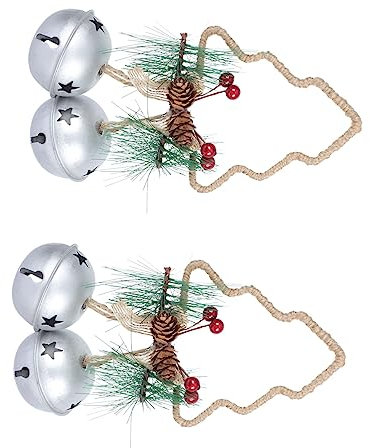 ORFOFE 2stücke Weihnachtsdeko Kunst Weihnachtsglocken Mit Beeren Für Festliche Wohnraumgestaltung Kreative Xmas Dekoration Für Weihnachtsbaum