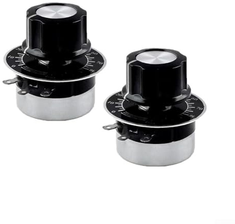 Feegow Potentiometer, Drehknopf-Schraubklemmen, Dreiklemmen-Präzisionspotentiometer, Drehpotentiometer (100 Ohm)