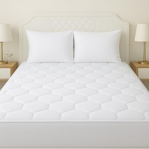 LOOMERIG Protectores de colchón hipoalergénicos Super King (182 x 200 cm), protector de colchón acolchado extra profundo para un sueño cómodo