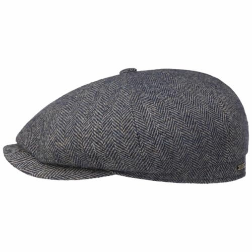 Stetson Hatteras Classic Gorra Newsboy Espiga Multicolor sostenible Hombre Otono Invierno