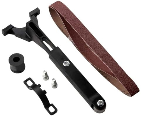 Accessorio per levigatrice a nastro per rettifica smerigliatrice angolare, accessori per levigatura per progetti artigianali e kit di levigatrice compatta professionale
