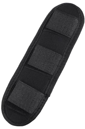COHEALI Almohadilla Banda de Hombro de Nylon Negra, Hombreras Gruesas Antideslizantes y Protectoras para Mochila, Fácil Instalación y Alivio de Presión en Senderismo