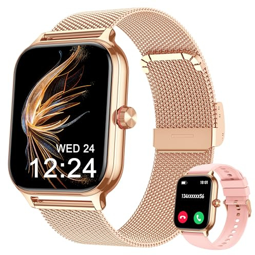LODIMEKE Smartwatch Pressione Sanguigna e Chiamate, 1.96 Orologio Uomo Donna Fitness con Cardio Contapassi Sonno, 100+ Modalità Sportive, Sveglia e Calcolatrice, AI Assistente, Regalo per iOS Android