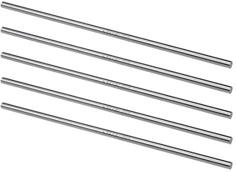 sourcing map 5 Piezas Redonda Acero Varilla 5, 5mm 200mm Longitud | HSS Torno Barra Culata Herramienta, para Eje Engranaje Taladro Tornos Mandril Máquina Torneado Miniatura Eje