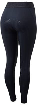 HORZE Damen Reitleggings Madison, Reithose Damen mit Silikonvollbesatz, Blau, 36