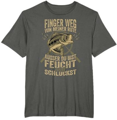 Angler Geschenke für Männer Finger Weg Angeln Angel Rute T-Shirt