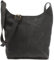 LECONI große Umhängetasche Damen Schultertasche praktische Ledertasche für Frauen Beuteltasche Vintage-Style Damentasche Shopper aus echtem Leder 34x34x11cm grau LE0055-wax