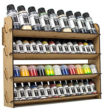 PROSCALE Paint Rack Vallejo Citadel farbständer. Tabletop Farben aufbewahrung Model Organizer for hobbyzone Pinsel Paint Station modelbauwerkzeuge (Universal)