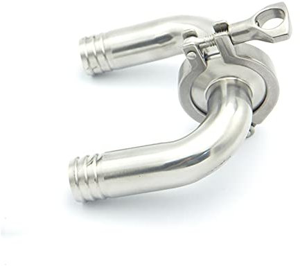 304 Edelstahl 63mm OD Schlauchkupplung Knierohr Montage 77.5mm Feerule OD + 2,5 Tri Clamp + Silikondichtung Zubehör für Werkzeuge