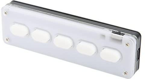 Leapiture USB Mini 5 Touches Clavier Mécanique À Une Main Clavier De Jeu Multifonction Programmable Accessoires pour PC Ordinateur De Bureau Blanc