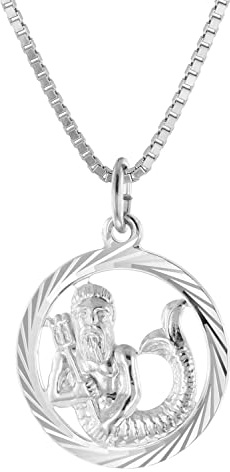 trendor Wassermann Sternzeichen Halskette Silber 925 15360-02