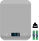 Balance de cuisine numérique - 10 kg - Avec écran LCD et fonction tare - Balance numérique professionnelle pour la pâtisserie et la cuisine - Exactement 1 g - Gris