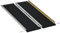 HOMCOM Wheelchair Ramp, 122L x 73Wcm, 272KG Capacity, Folding Aluminium Threshold Ramp with Non-Skid Surface, Transition Plates Above and Below for Home, Steps, Stairs, Curbs, Doorways