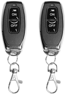 QIACHIP telecomando 433 MHz 1527 codice di apprendimento trasmettitore Fob on/off rf senza fili,per l'uso con ricevitore QIACHIP(Nessuna funzione clone)