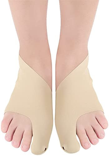 MUSUMI Paar Zehenspreizer, orthopädische Fuß-Bunion-Schienen, Korrektur-Pediküre-Socken, Hallux-Valgus-Stretcher, Hosenträger, Ballen-Korrektor-Glätteisen (S)