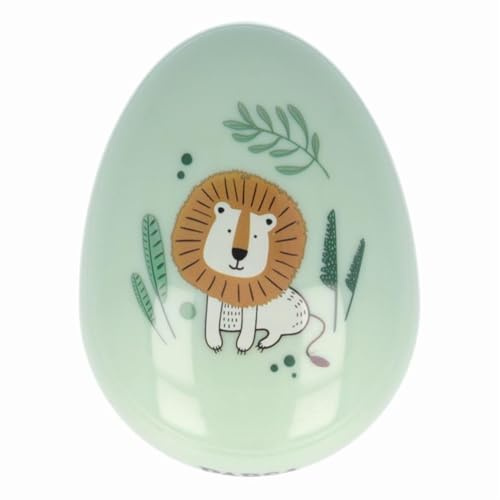 PARSA Beauty Spazzola per Capelli Safari per Bambini – Verde, senza manico e con stampa di leone – Pettinatura senza dolore – Spazzola per tutti i tipi di capelli – Ideale per viaggi