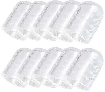 VYIBPDY Zehenkappen Kleiner Zeh,20 StüCk Zehenschutz silikon, Zehenschutz Zehenkappen Atmungsaktive Kleiner Zeh für Zehen,Für Blasen, HüHneraugen,Hammer Zehen,Reibung Schmerzlinderung - transparent