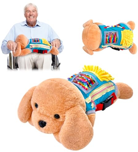 TOKANITY Couverture sensorielle pour démence, pour personnes âgées, pour personnes âgées souffrant d'Alzheimer, produits de démence pour personnes âgées, couverture sensorielle