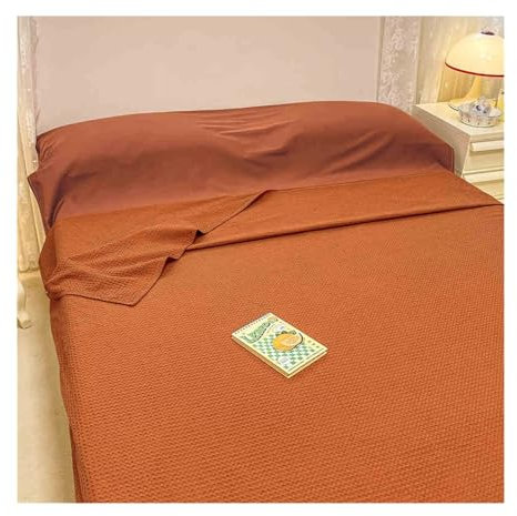 Sacco a Pelo Capanna Singolo Doppio Sacco a Pelo Estivo, Sacco a Pelo da Viaggio Leggero e Compatto, Ideale per Rifugi Ostelli di Campeggio(Orange,180x210cm-70x82)