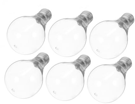 Cabilock Ciondolo Realistico in Plastica con Lampadina 11x7cm Pet 6 Pezzi Set per Decorazioni Natalizie E Illuminazione di Layout