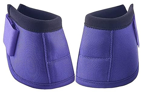 NYCBZ Hufglocken for Pferde, Hufschutz for Pferde, bequemer Schutz, leichte Reitausrüstung, Hufglocke, Violette Farbe, M