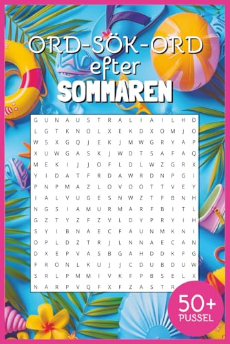 ORD-SÖK-ORD SOMMAR: WORD SEARCH efter SOMMAREN i denna PYSSELBOK